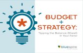 "Budget + Strategy: Tipping the Balance (Sheet) in Your Favor" Webinar