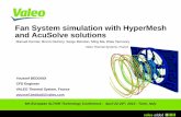 Fan System simulation with HyperMesh and AcuSolve solutions