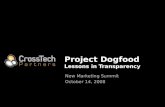 New Marketing Summit: Project Dogfood - John Stone