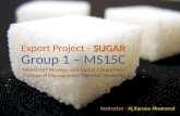 Export Project : Sugar