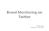Brand Monitoring On Twitter: Presentation for 5th Berlin Twittwoch on October 7th, 2009