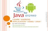 Learn “Android Application” using “Java”