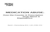 Medication Abuse Handouts by Rand L. Kannenberg