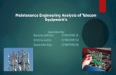 Maintenance engineering analysis of telecom Equipment By Er.Krishna Gaihre