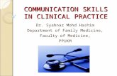Communication skills in clinical practice for undergraduates