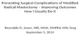 Preventing Surgical Complications of Modified Radical Mastectomy - ROJoson - 14sept5
