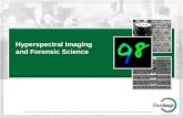 Hyperspectral imaging for forensic examination