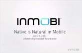 Native is Natural in Mobile
