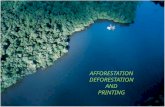 afforestation and deforestation relating printing
