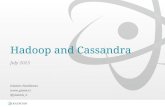 Hadoop and cassandra