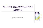 Multidimensional array in C