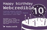 Webcredible's 10th Birtday