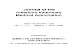 JAVMA Index Volume 228 - Journal of the American Veterinary ...
