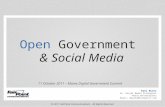 Open Government and Social Media