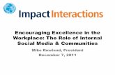 Encourage excellence in the workplace with social media