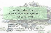 Law Firm Knowledge Management, An Introduction