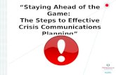 Crisis Communications Webinar - June 10