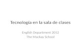Ict, english department 2012