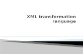 Xml transformation language