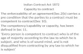 Indian contract act 1872   minor's agreement