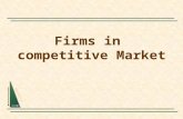 Firms in competitive market
