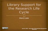 Library support for life cycle