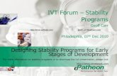 Designing Stability Studies for Early Stages of Pharmaceutical Development