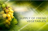 Economics project on demand and supply of fresh vegetables