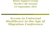 Roma Support Group: Sharing best practice