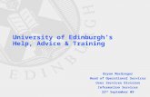 University of Edinburgh's Help, Advice