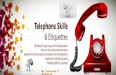 Telephone skills & etiquettes