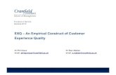 Exq an empirical contruct of customer experience quality (cranfield school of management)