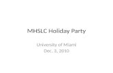 MHSLC holiday party 2010