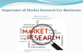 Importance of Market Research for Businesses