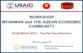 The ASEAN Economic Community: Potential Benefits for Myanmar