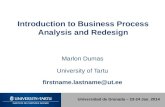 Introduction to Business Process Analysis and Redesign