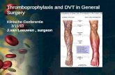 DVT prophylaxis and Pradax