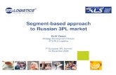 Kirill Vlasov, STS/RLS Logistics on 'Segment-based Approaches to the Russian 3PL Market'