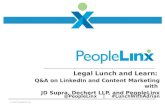 Legal Lunch and Learn: LinkedIn and Content Marketing with JD Supra, Dechert LLP, and PeopleLinx