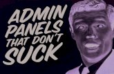 Admin Panels that Don't Suck!