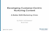 Pardot Elevate 2012 - Developing Customer-Centric Nurturing Content: A Better B2B Marketing Clinic