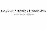 MedRecruit Leadership Programme - 2 - Character