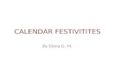Calendar festivities