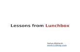 Lessons from Lunchbox