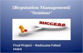 Reputation Management Seminar