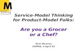 Service Model Thinking for Product Model Folks