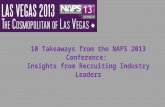 10 Takeaways From the NAPS 2013 Recruiting and Staffing Conference