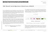 32 best wordpress themes in 2012