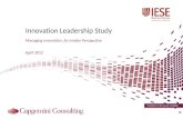 Iese ccinnovationleadershipstudydiscussiondeck20120402-120402063550-phpapp01