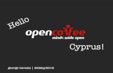 Open coffe greece   giorgos tziralis - open coffee cyprus 22-05-12